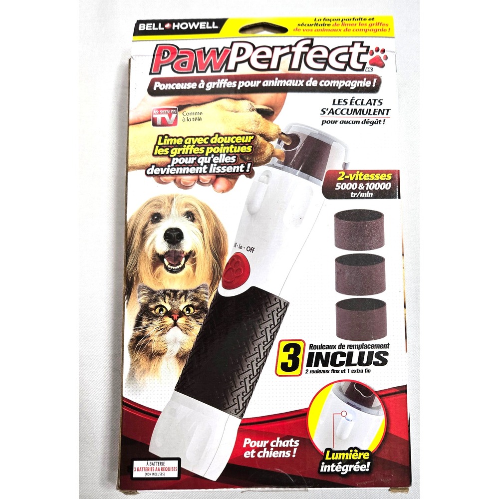 Bell+Howell 2337 PawPerfect Pet Nail Trimmer Filer Grinder for Dogs & Cats - Picture 1 of 4